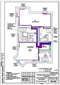 Выполнен проект отопления, водопровода и канализации таунхауса площадью 341 м.кв. в КП «Довиль»